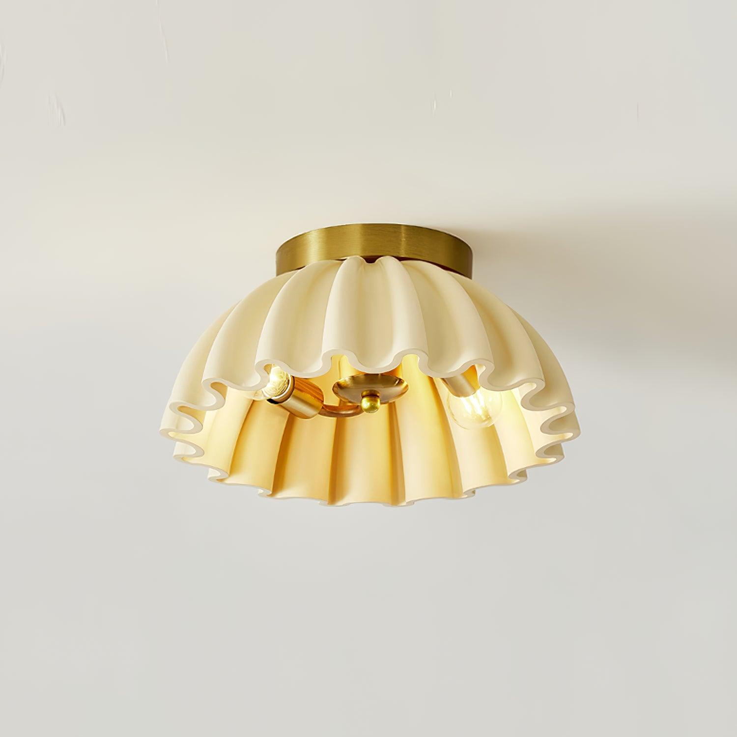 Deckenleuchte HDPE Rüsche Baldachin Metall Körper Modern Minimalistisch-Letslighting