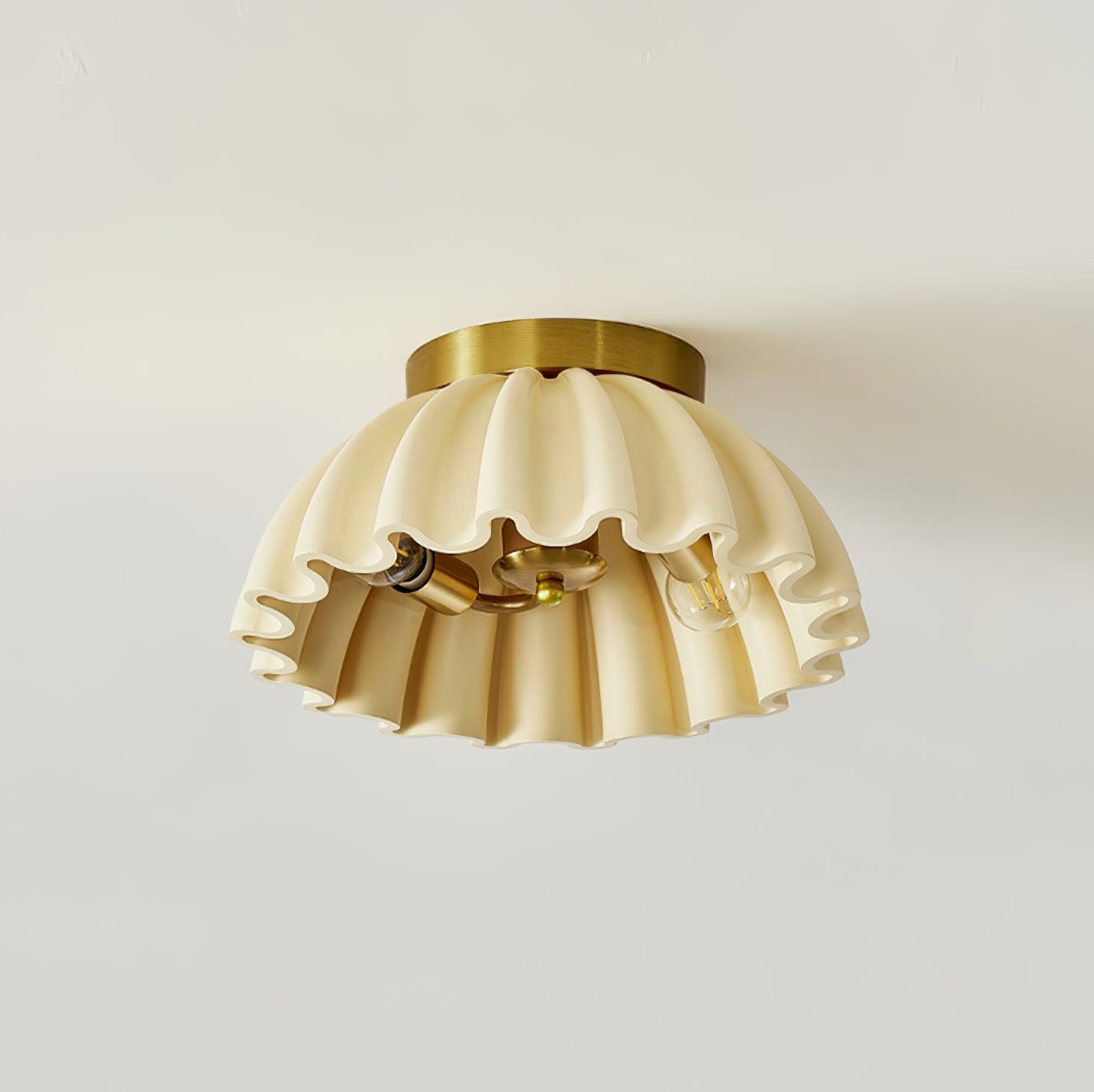 Deckenleuchte HDPE Rüsche Baldachin Metall Körper Modern Minimalistisch-Letslighting