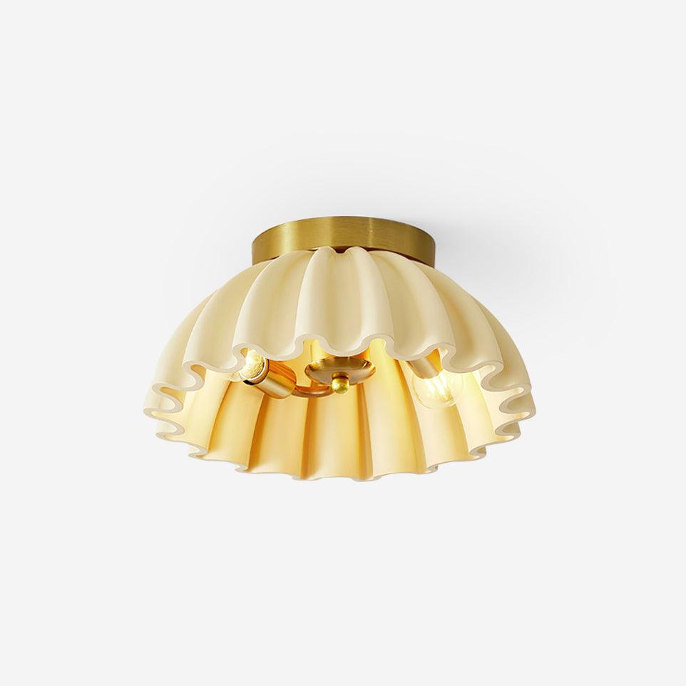 Deckenleuchte HDPE Rüsche Baldachin Metall Körper Modern Minimalistisch-Letslighting