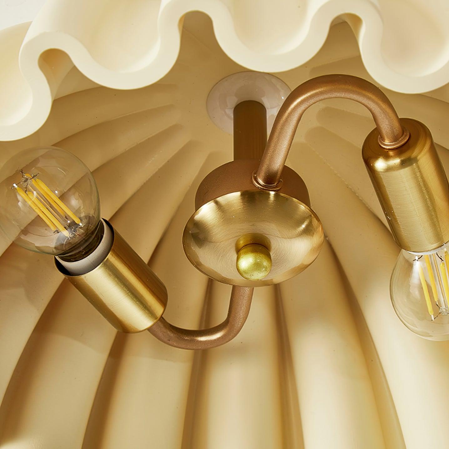 Deckenleuchte HDPE Rüsche Baldachin Metall Körper Modern Minimalistisch-Letslighting