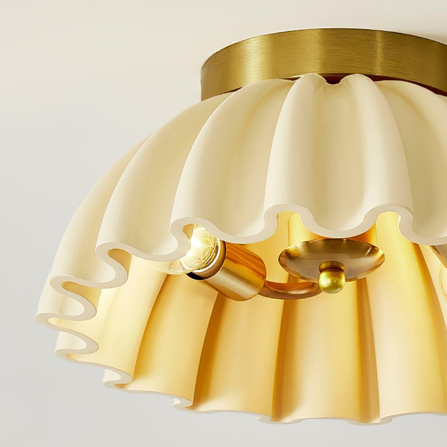 Deckenleuchte HDPE Rüsche Baldachin Metall Körper Modern Minimalistisch-Letslighting