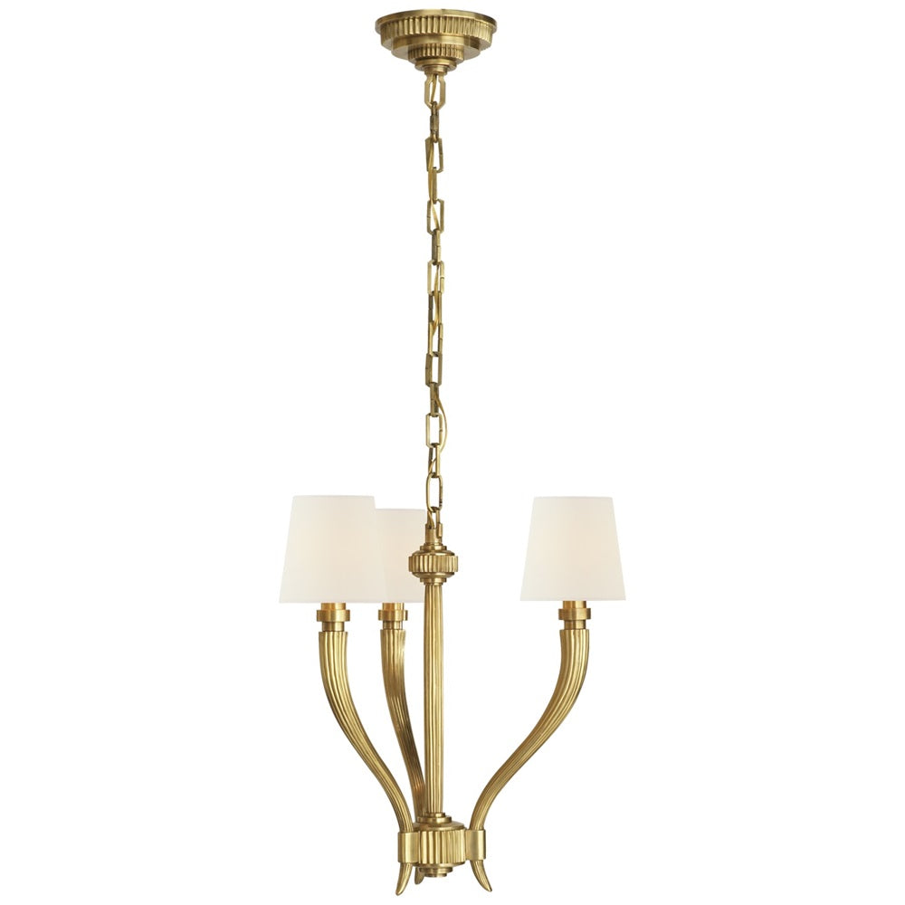 Olnoran Industrieller Vintage Kronleuchter aus Schilfgewebe-Letslighting