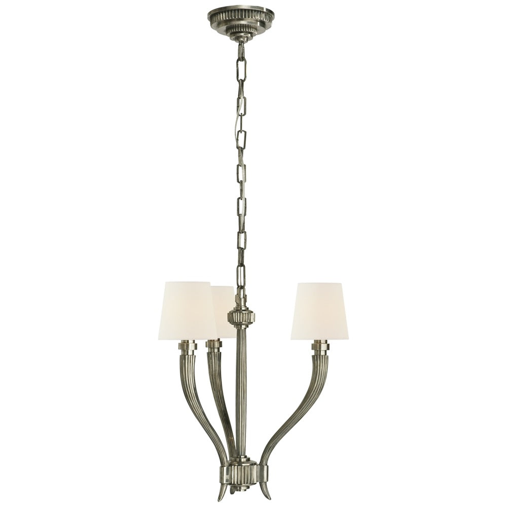 Olnoran Industrieller Vintage Kronleuchter aus Schilfgewebe-Letslighting