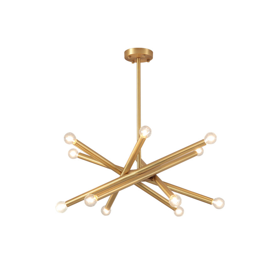 Erliren Eleganter Industrie-Kronleuchter aus Messing-Letslighting