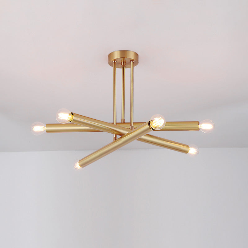 Erliren Eleganter Industrie-Kronleuchter aus Messing-Letslighting