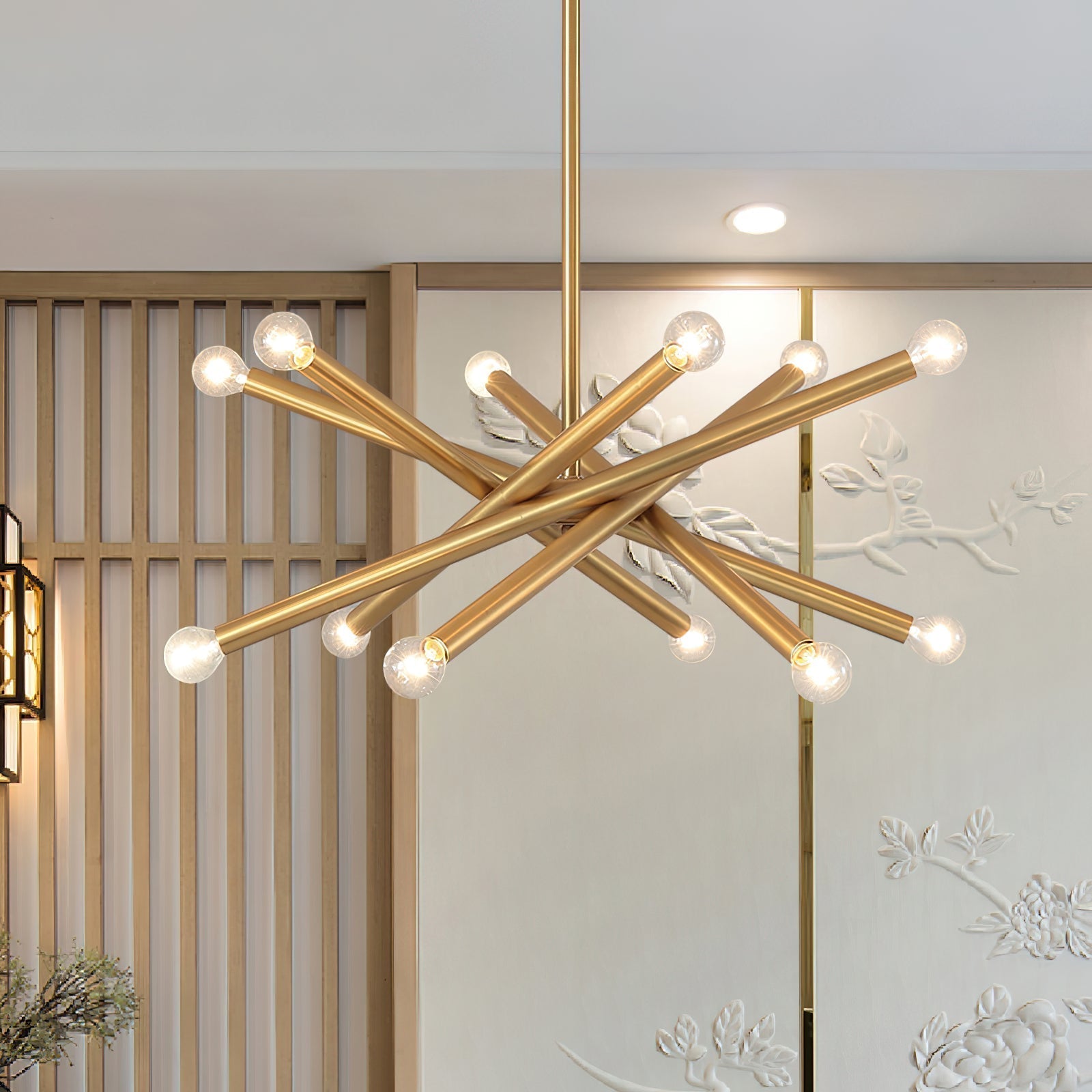 Erliren Eleganter Industrie-Kronleuchter aus Messing-Letslighting