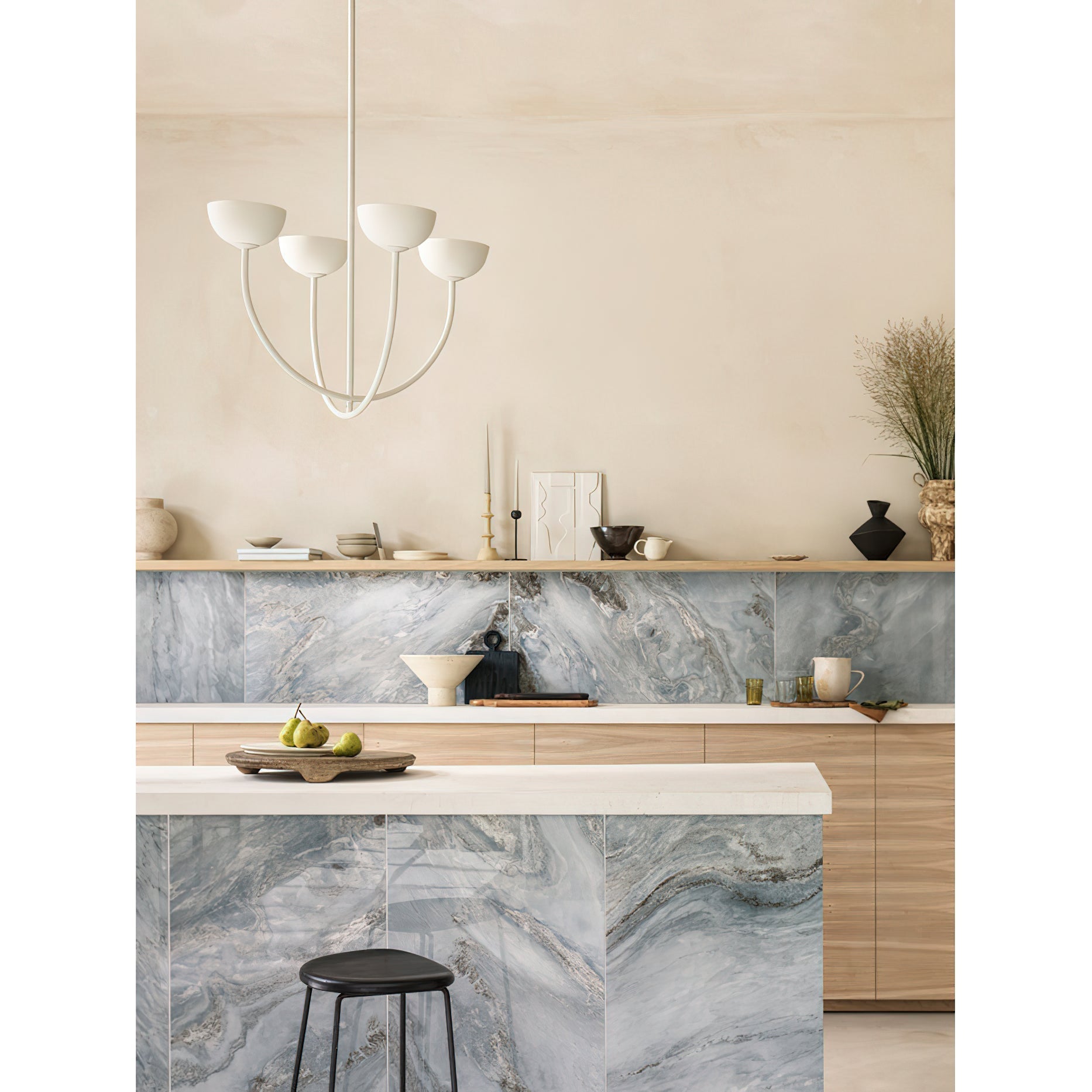 Sytala Eleganter Vintage-Keramik-Kronleuchter-Letslighting