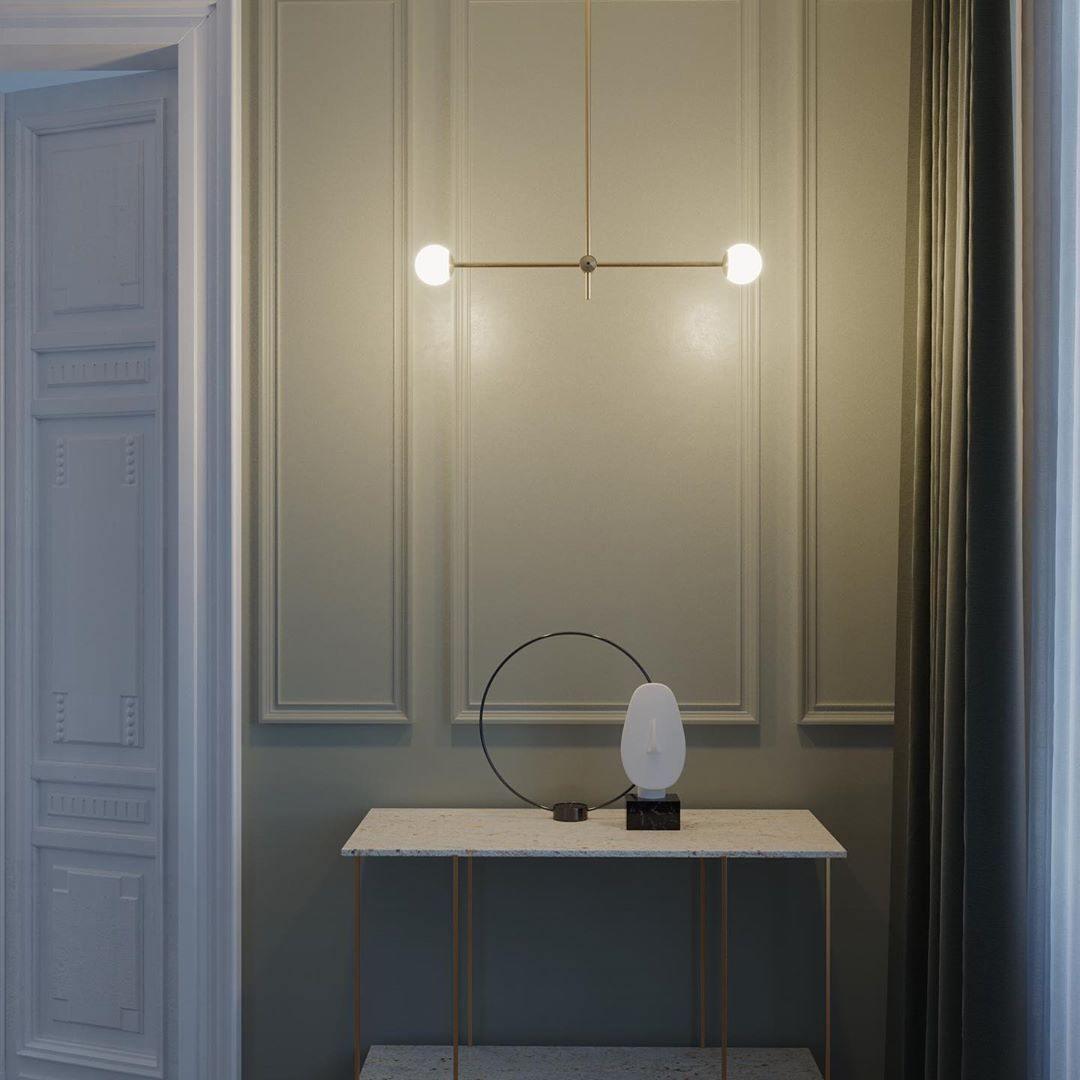 Lustra Kronleuchter SI Messing Glas Globus-Letslighting