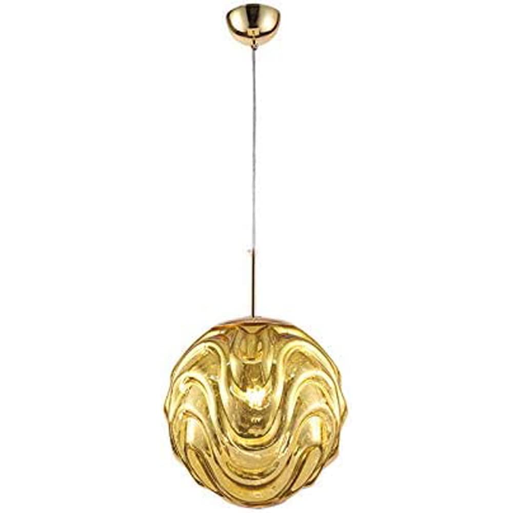 Valentina Modern Sphere Pendelleuchte Glas Gold/Schwarz Esszimmer