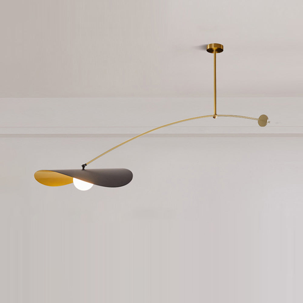 Arisha  Minimalistische LED Pendelleuchte schlafzimmer Schwarz/Gold