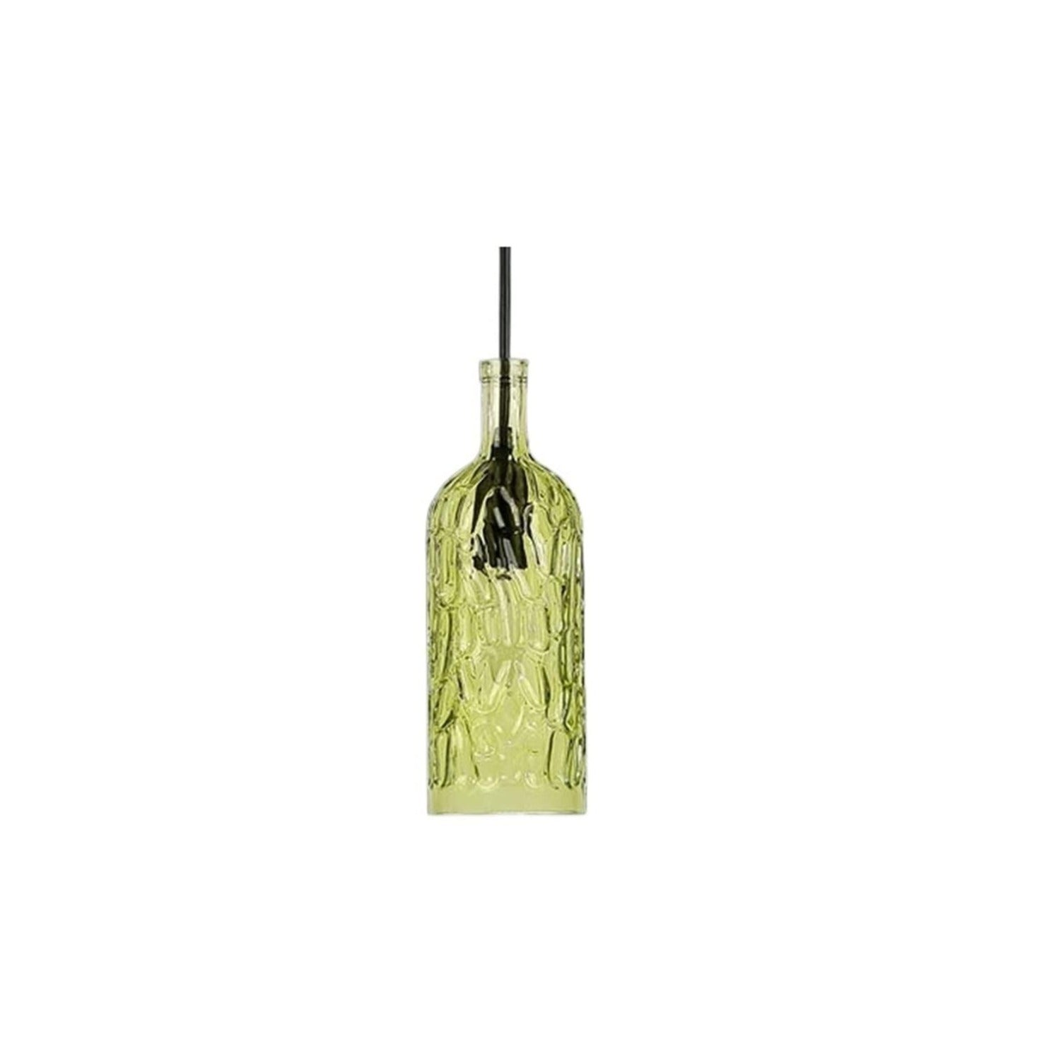 Valentina Vintage Pendelleuchte Weinflasche Metall/Glas Wohnzimmer/Schlafzimmer