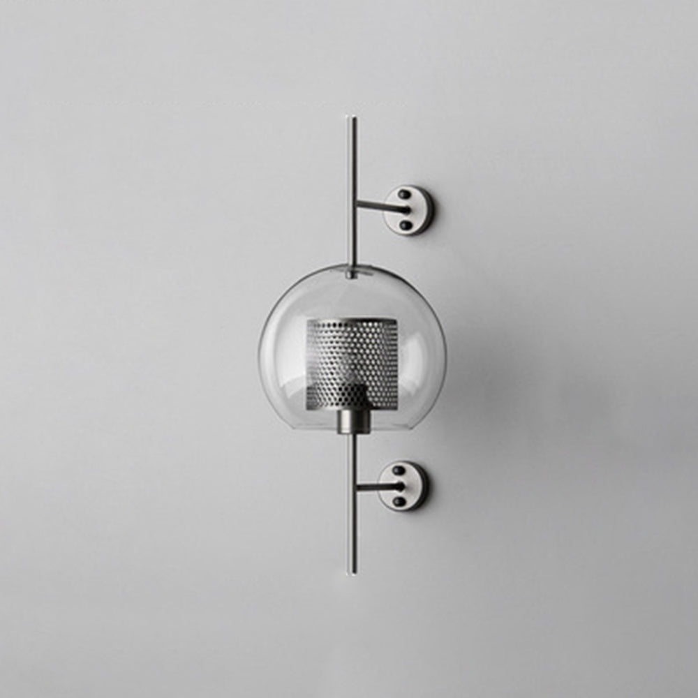 Valentina Industrial LED Wandleuchte Global, Silber/Gold, Innen