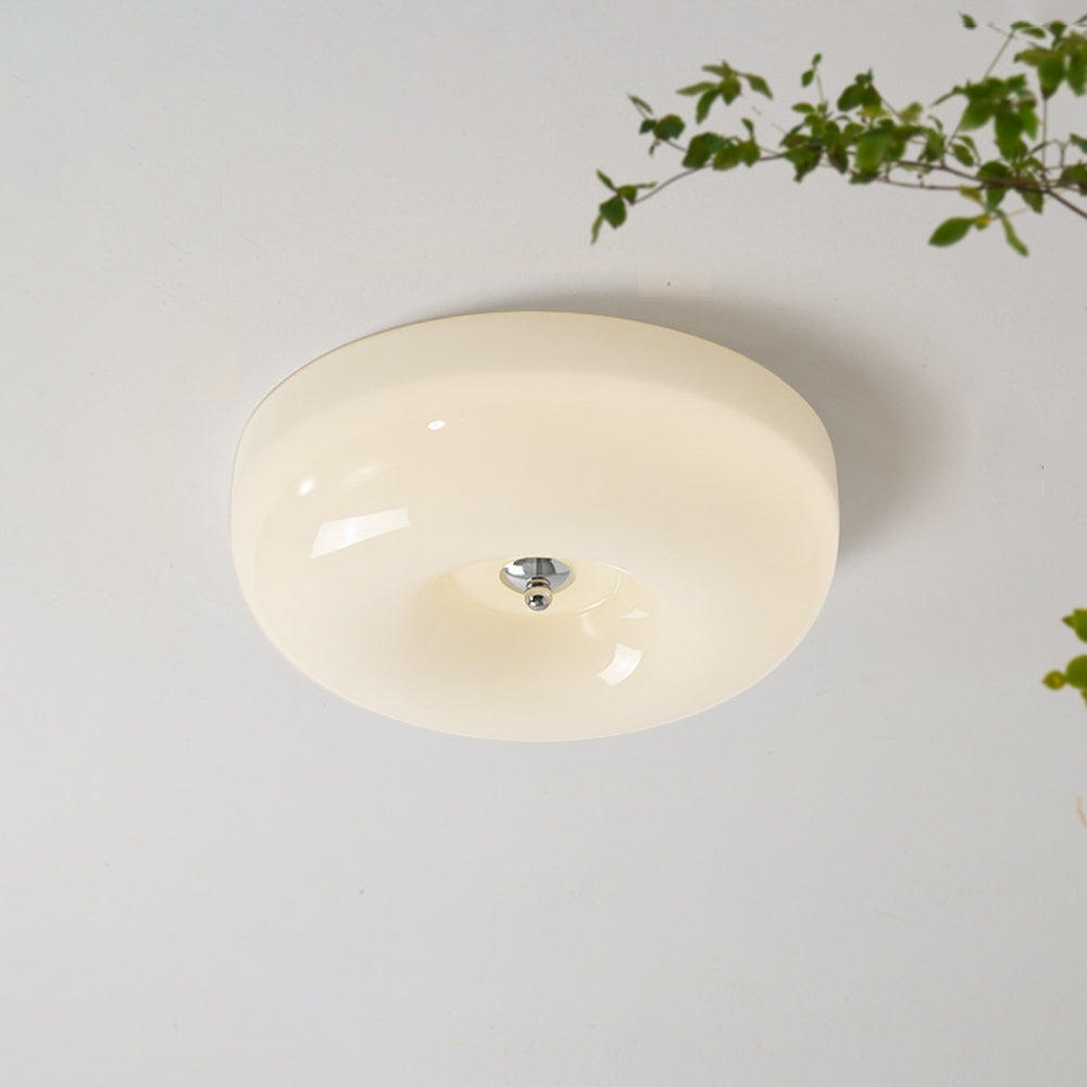 Candy Deckenleuchte mit cremefarbenem Glas