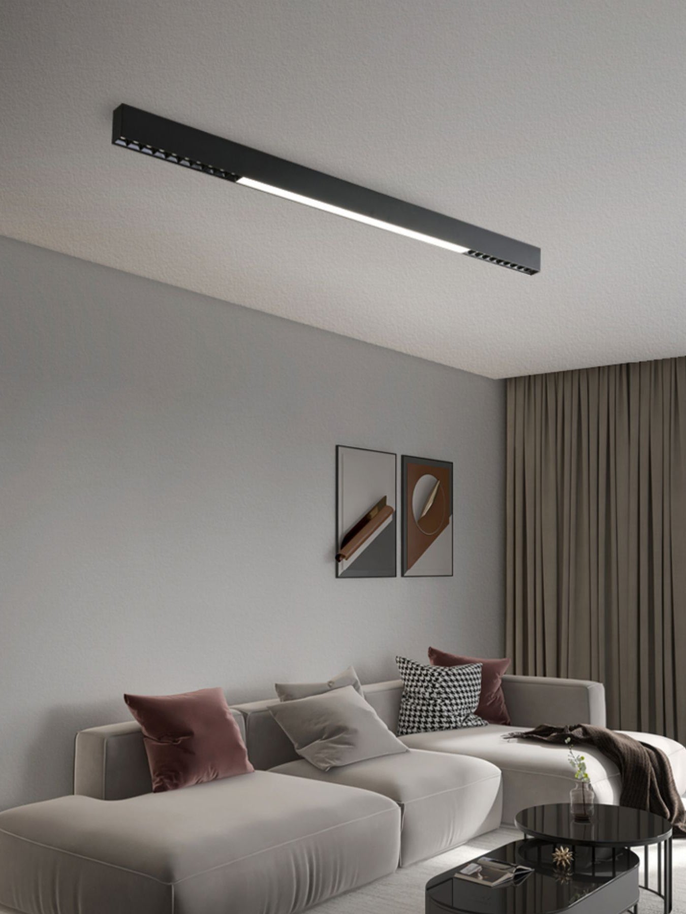 Line Moderne Deckenleuchte aus Aluminium-Letslighting