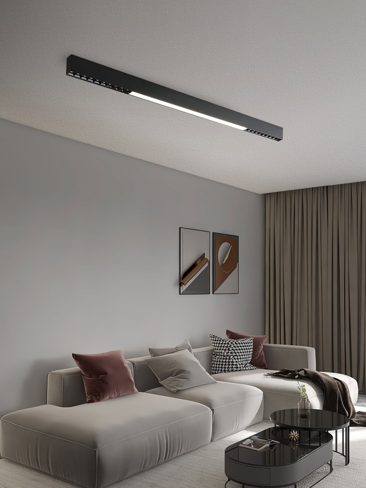 Line Moderne Deckenleuchte aus Aluminium-Letslighting