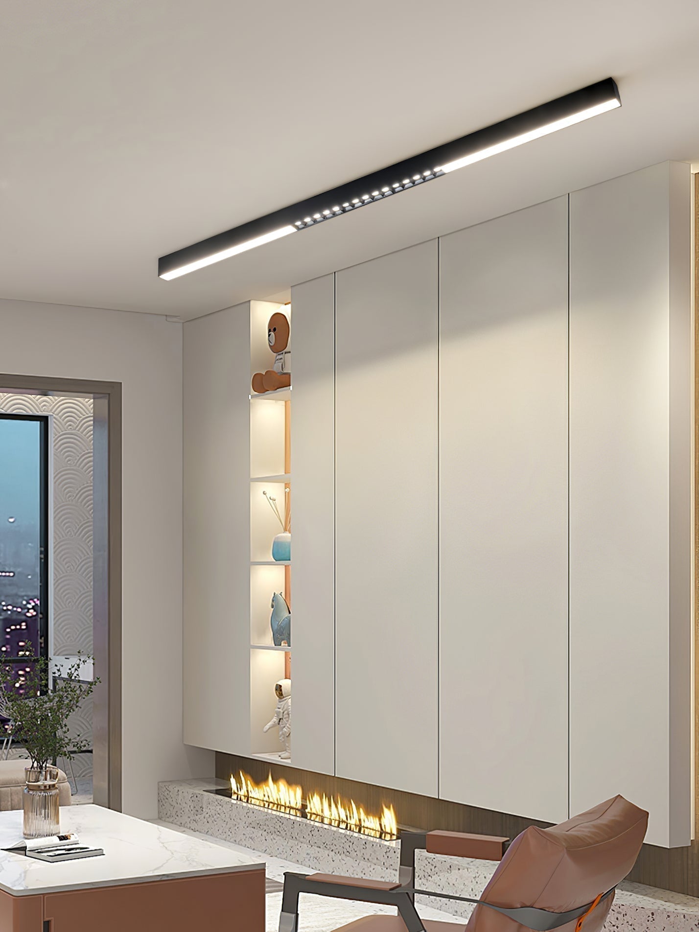 Line Moderne Deckenleuchte aus Aluminium-Letslighting