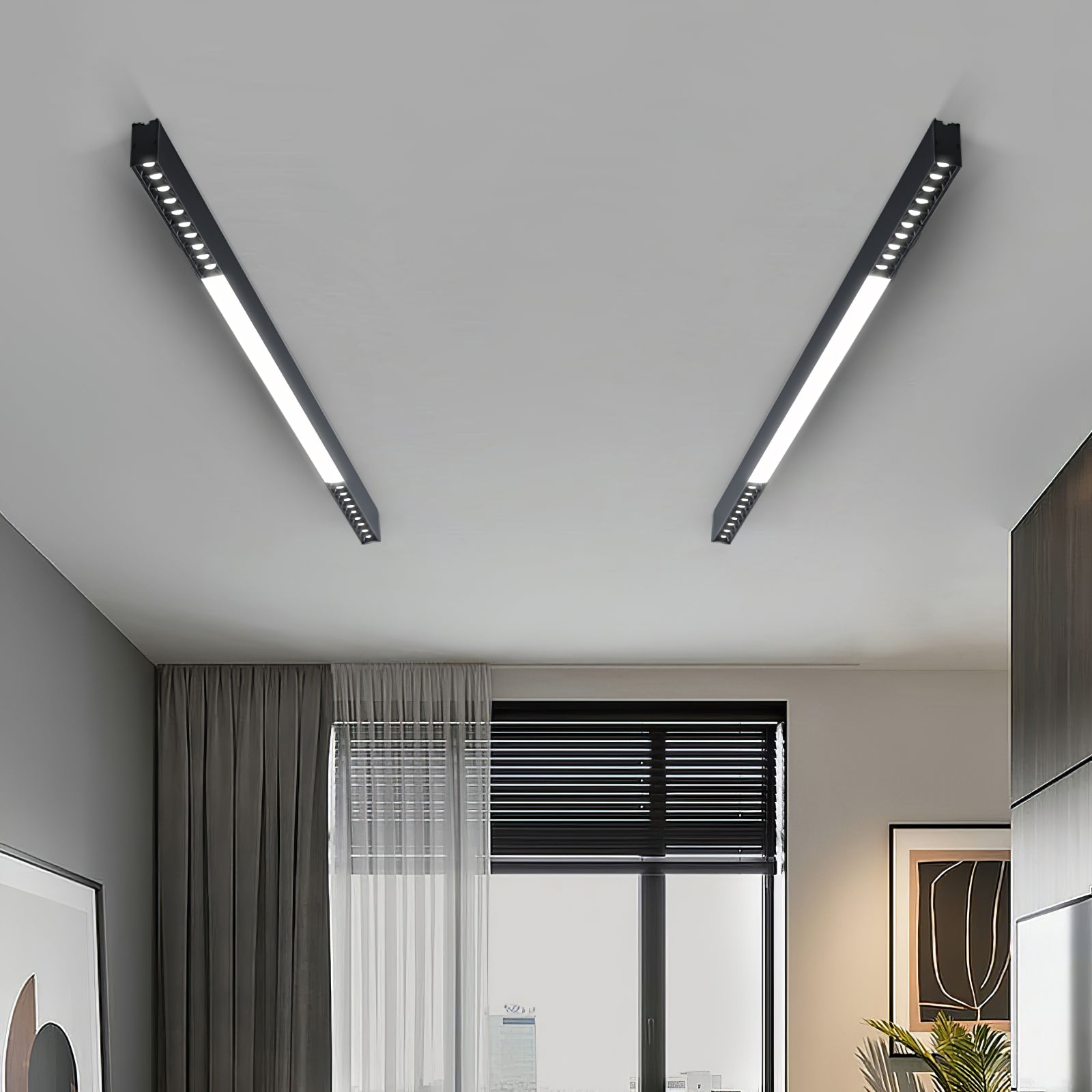 Line Moderne Deckenleuchte aus Aluminium-Letslighting