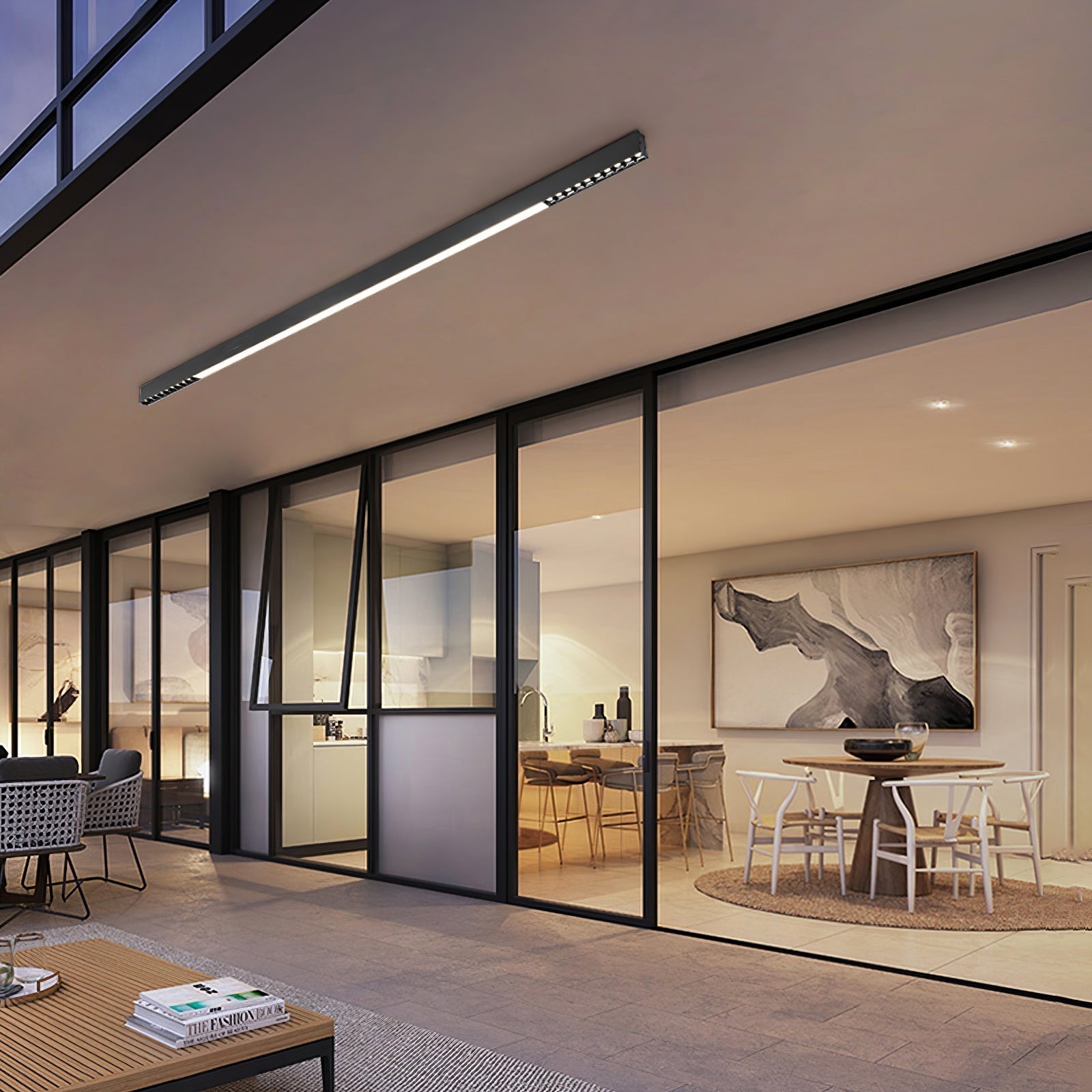 Line Moderne Deckenleuchte aus Aluminium-Letslighting