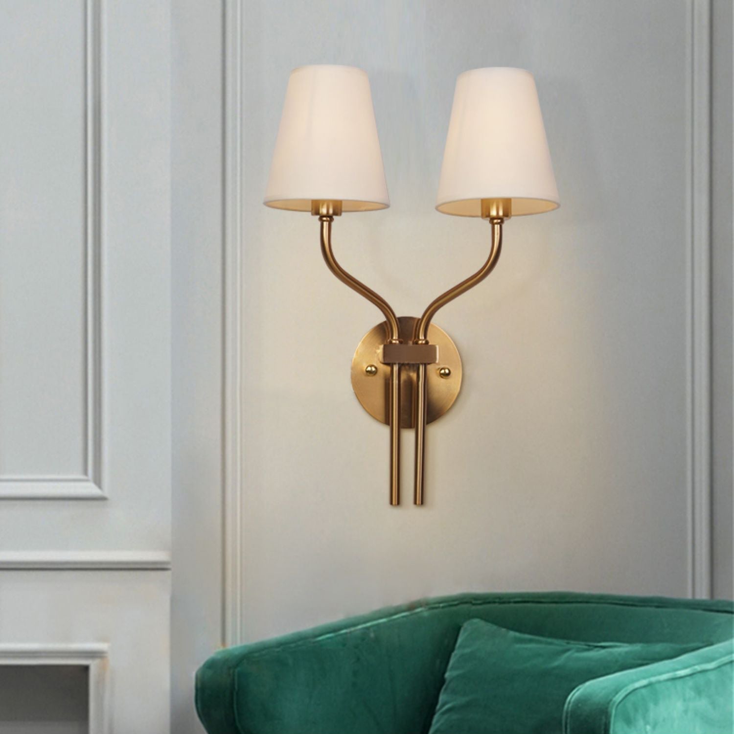 Ulcaran Vintage Industrie Stoff Wandleuchte-Letslighting