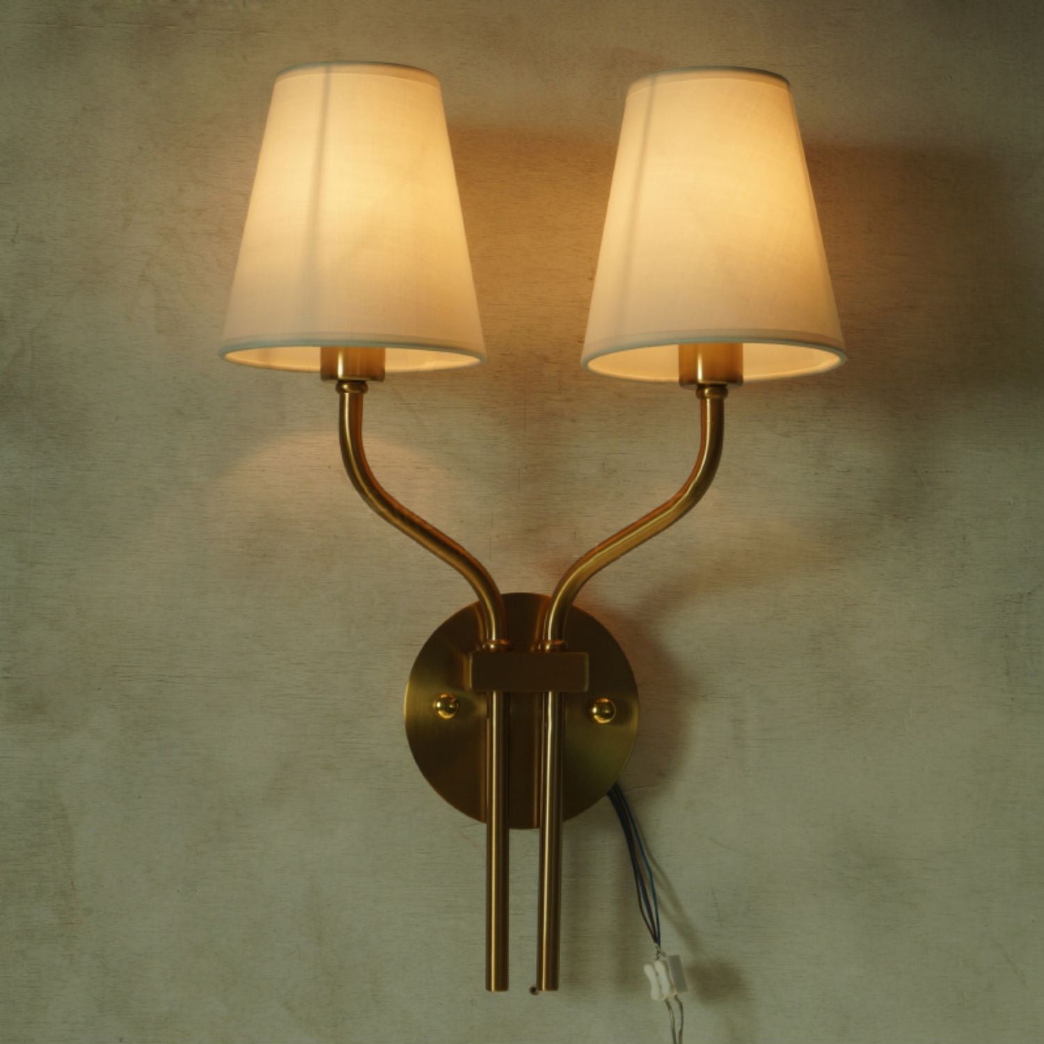Ulcaran Vintage Industrie Stoff Wandleuchte-Letslighting