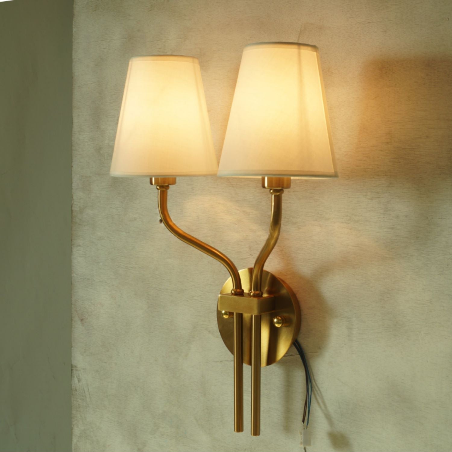 Ulcaran Vintage Industrie Stoff Wandleuchte-Letslighting