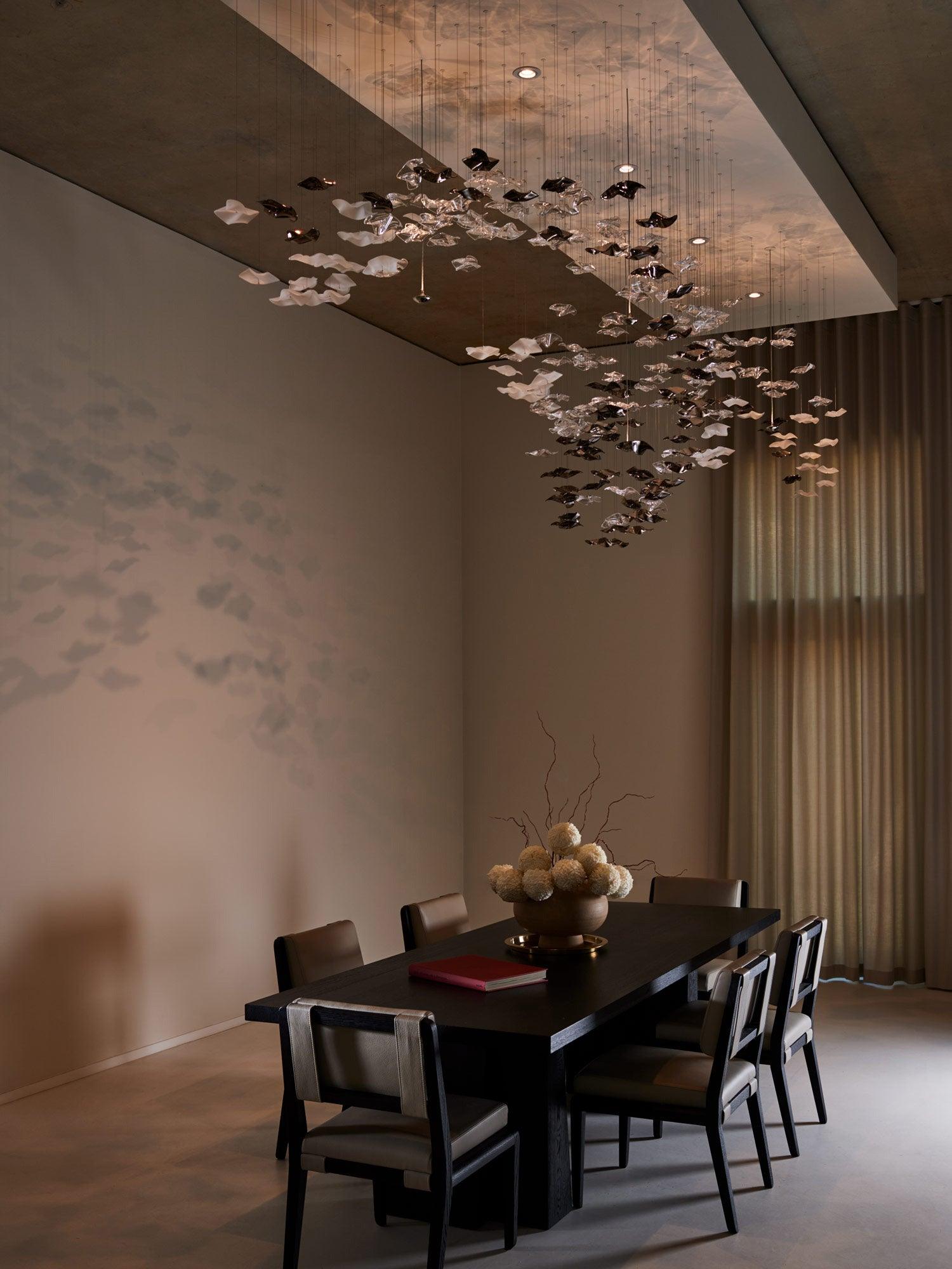 Vecarisra Luxus Gezeiten-Kunstglas Pendelleuchte-Letslighting