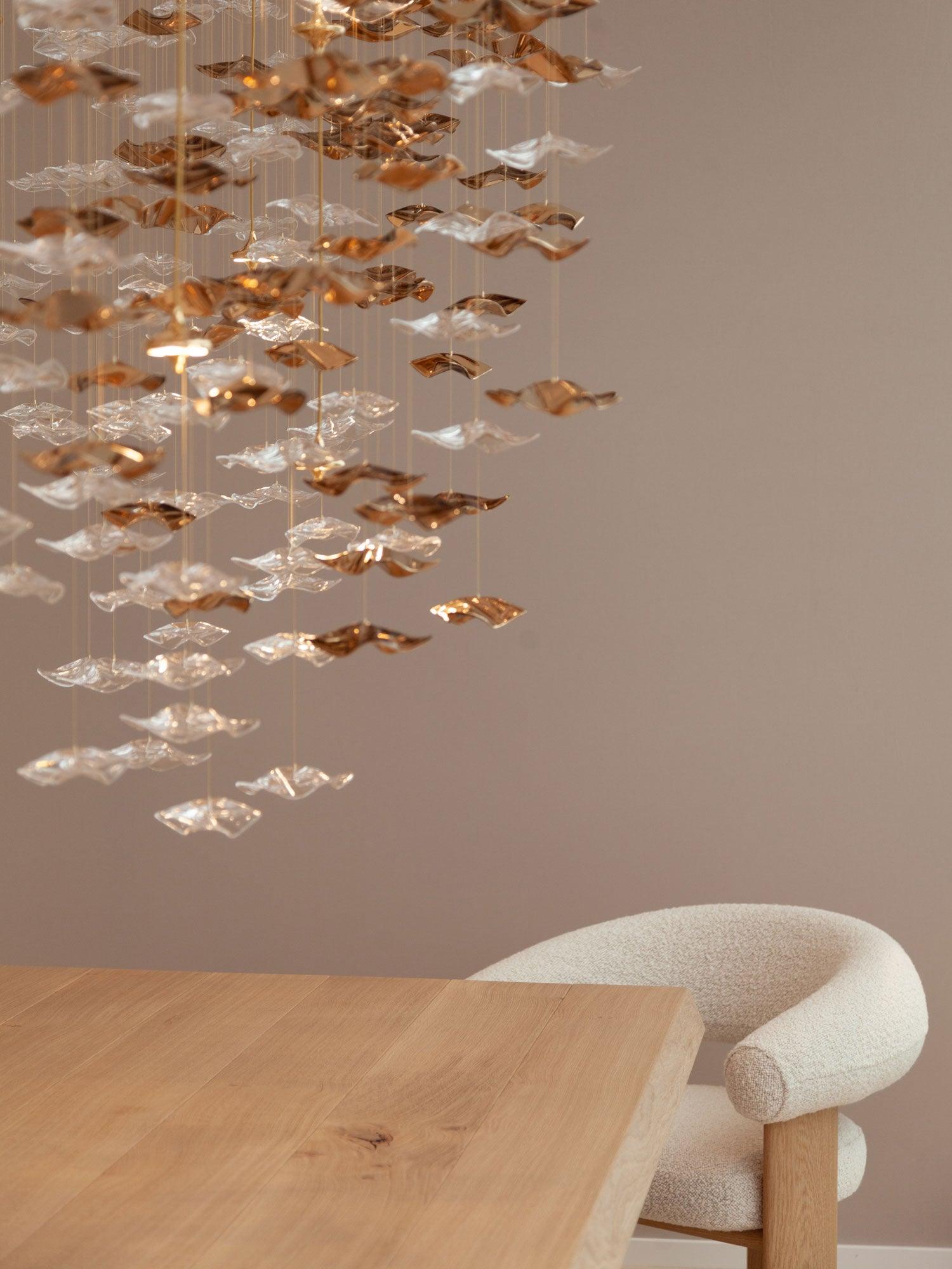 Vecarisra Luxus Gezeiten-Kunstglas Pendelleuchte-Letslighting
