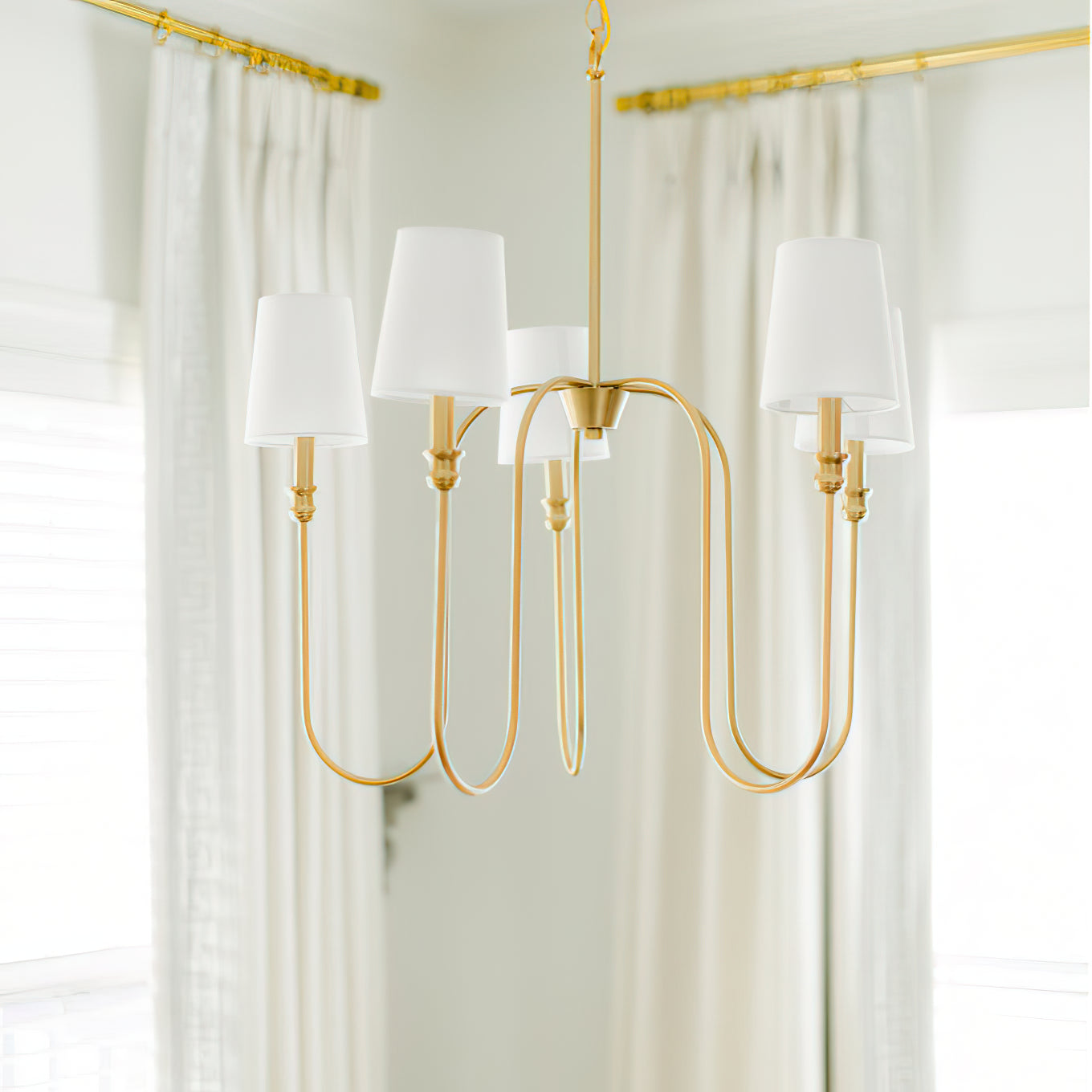 Evraeel Stoff Modern Minimalistisch Kronleuchter-Letslighting