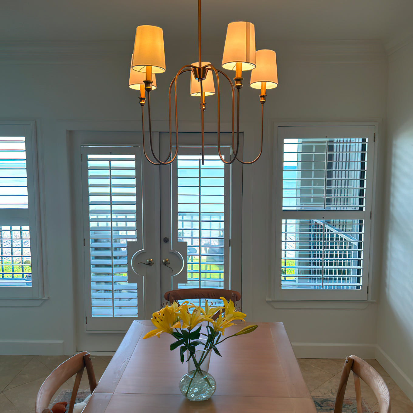 Evraeel Stoff Modern Minimalistisch Kronleuchter-Letslighting