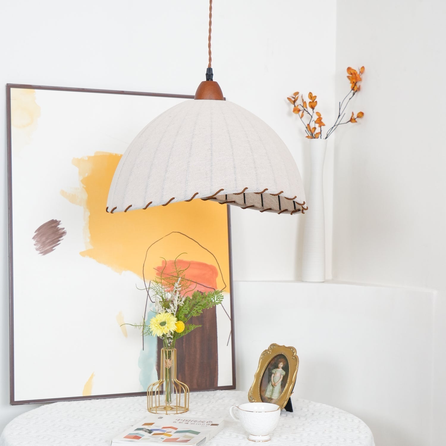 Shell Minimalistisch Holz Pendelleuchte-Letslighting