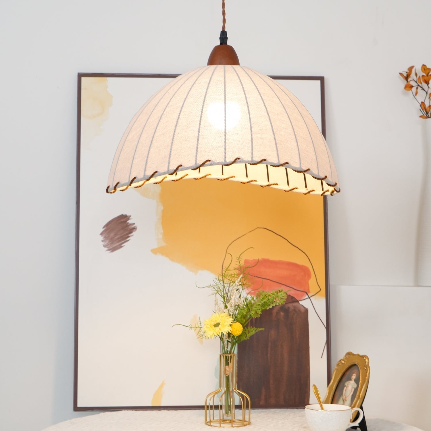 Shell Minimalistisch Holz Pendelleuchte-Letslighting