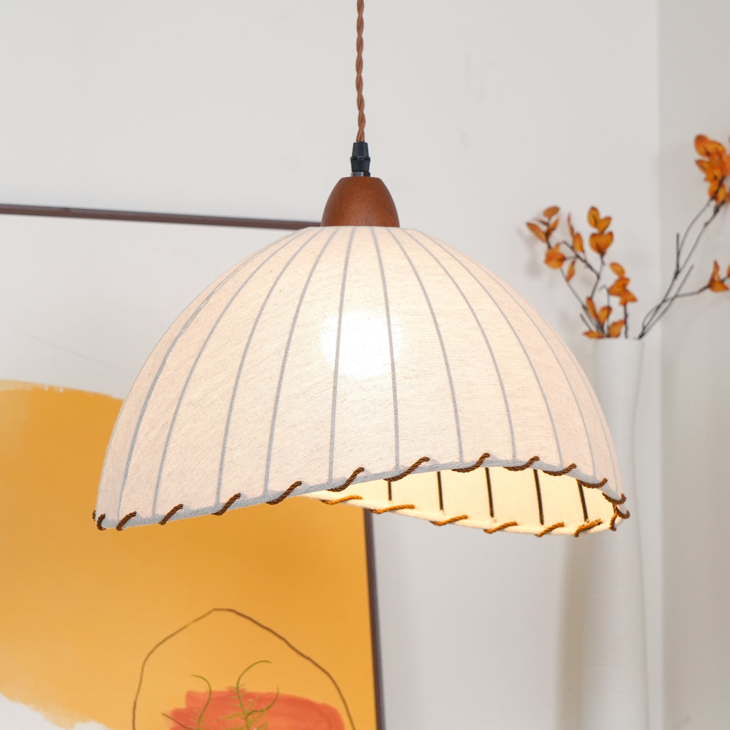 Shell Minimalistisch Holz Pendelleuchte-Letslighting