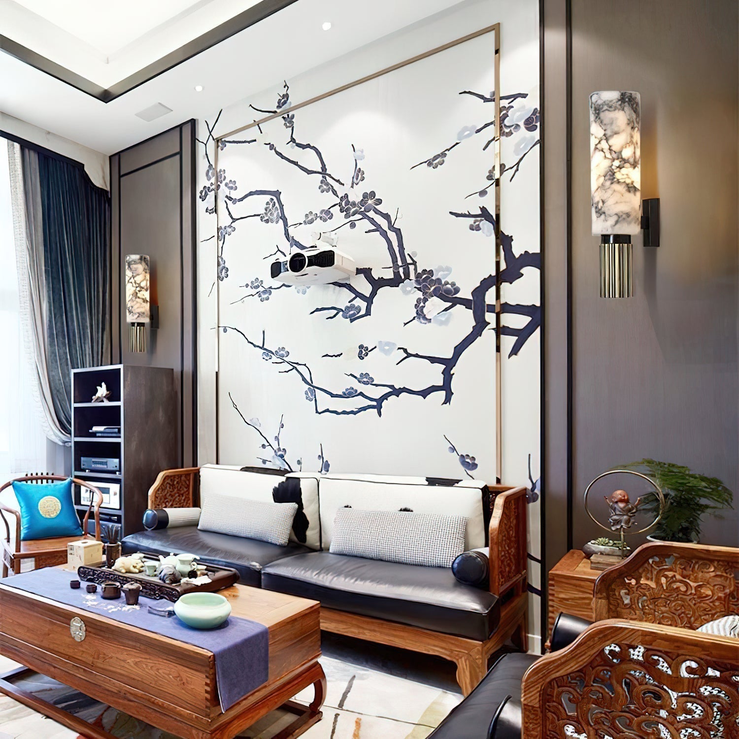 Olnoreth Modern Minimalist Metal Alabaster Wall Lamp - Letslighting