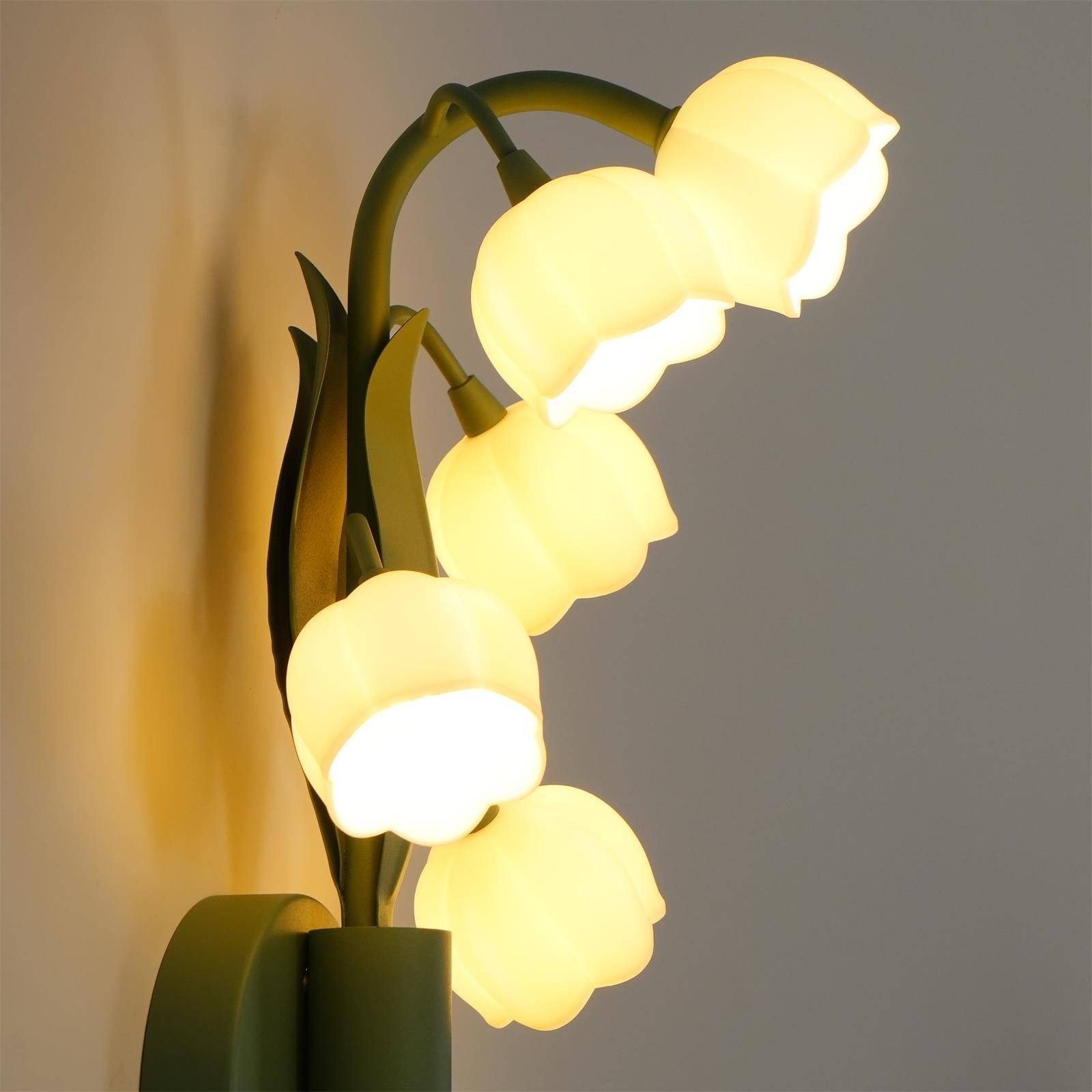 Aelis Natürliche Orchideen-Wandleuchte für den Innenbereich