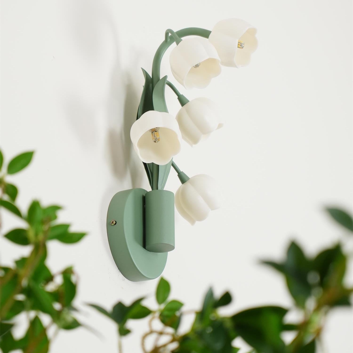 Aelis Natürliche Orchideen-Wandleuchte für den Innenbereich