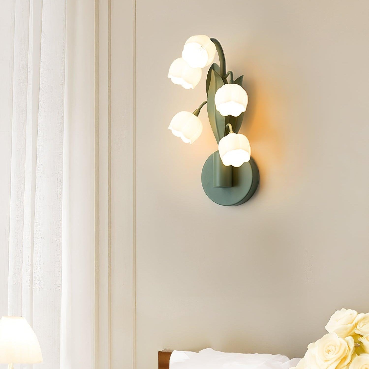 Aelis Natürliche Orchideen-Wandleuchte für den Innenbereich