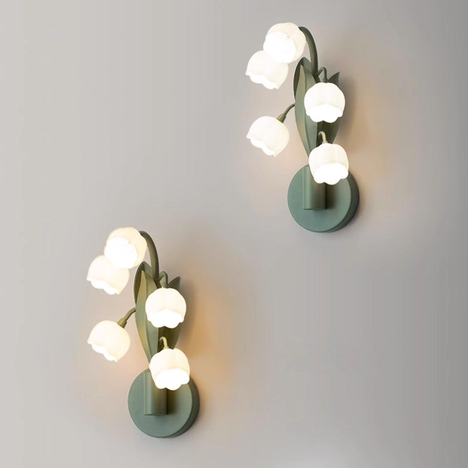 Aelis Natürliche Orchideen-Wandleuchte für den Innenbereich