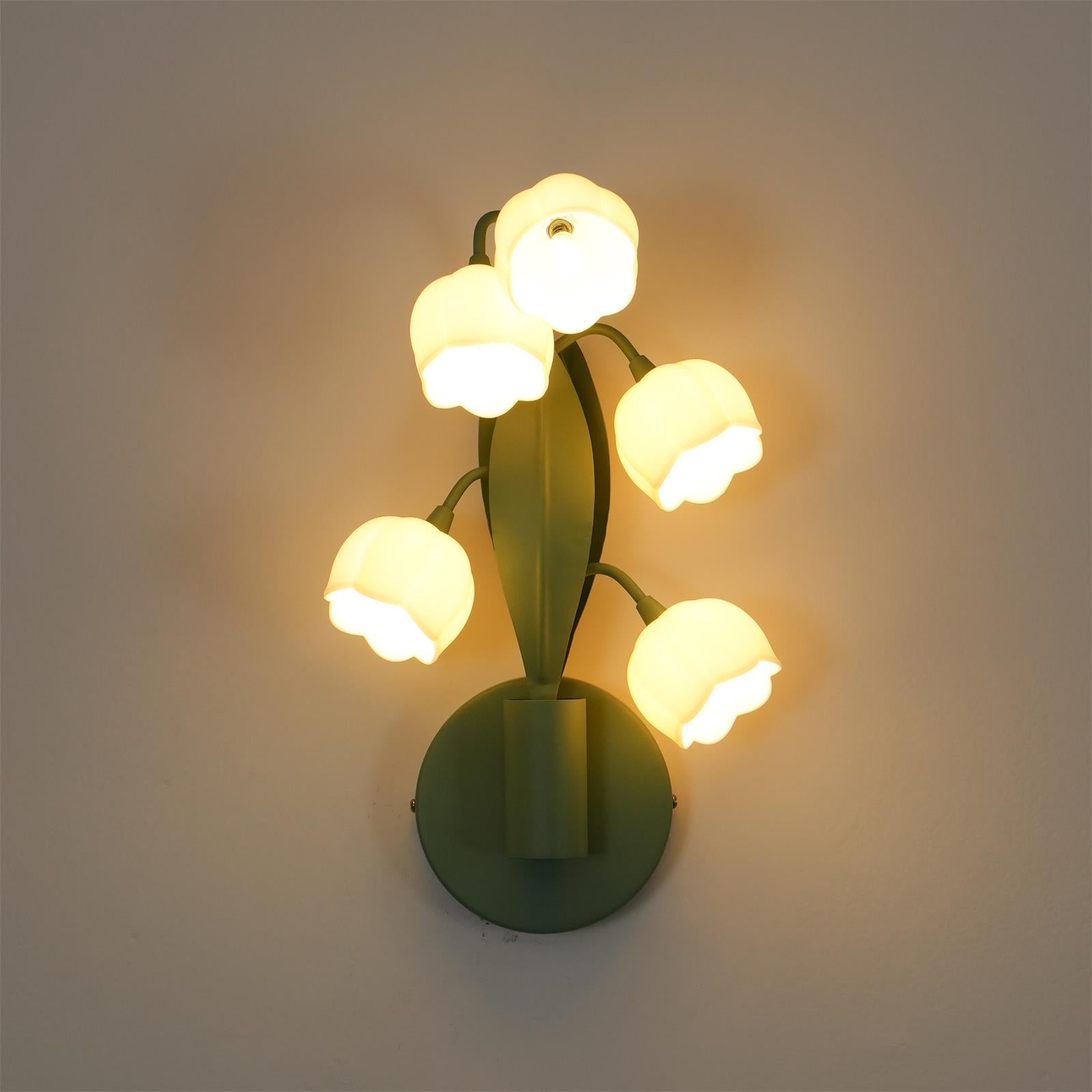 Aelis Natürliche Orchideen-Wandleuchte für den Innenbereich