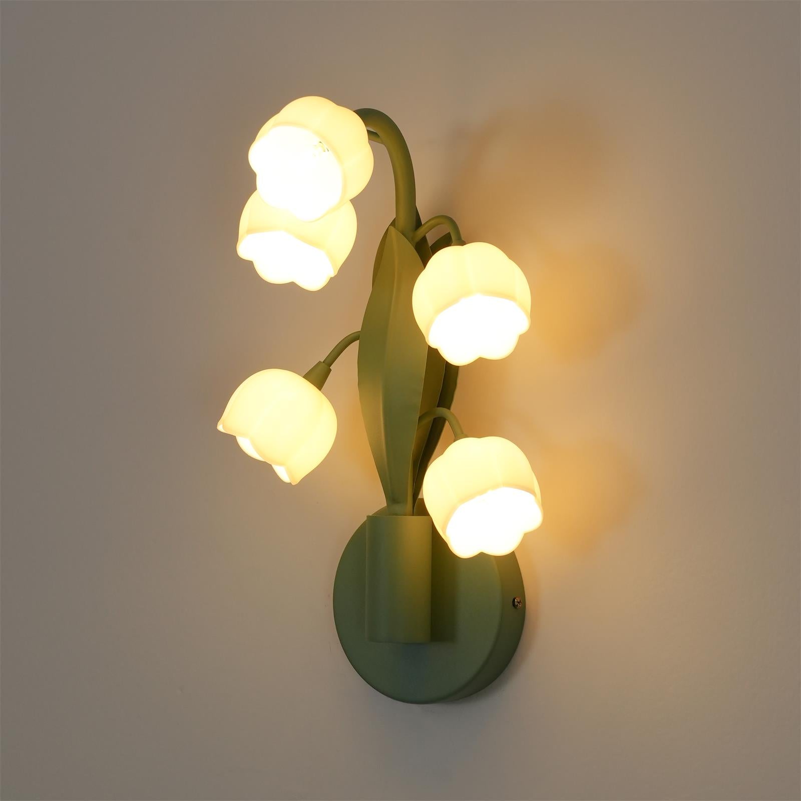 Aelis Natürliche Orchideen-Wandleuchte für den Innenbereich