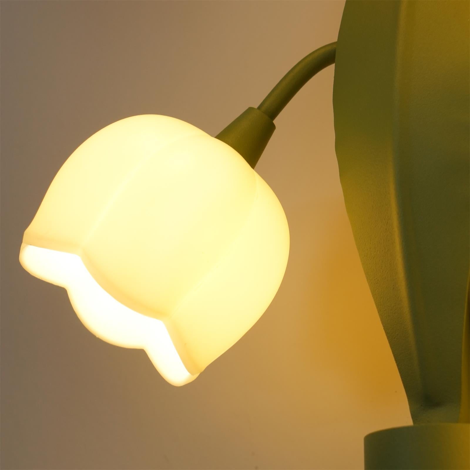 Aelis Natürliche Orchideen-Wandleuchte für den Innenbereich