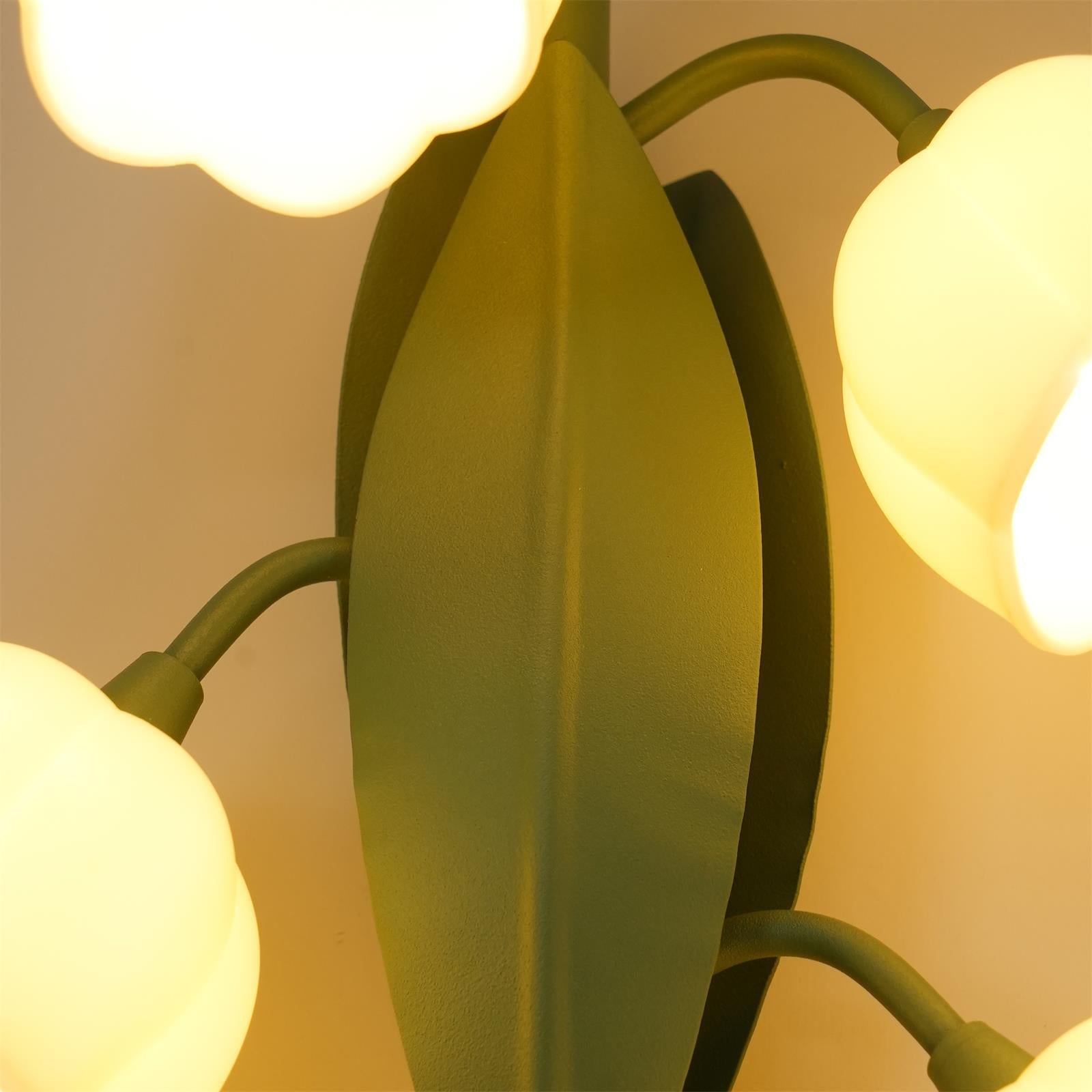 Aelis Natürliche Orchideen-Wandleuchte für den Innenbereich