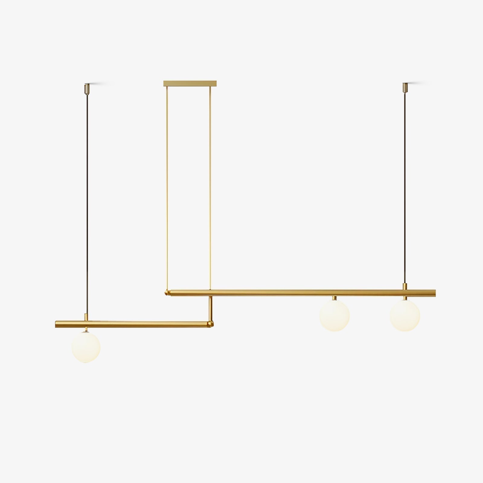 Solara Pendelleuchte Messing Linear Satellite Minimalistisch-Letslighting