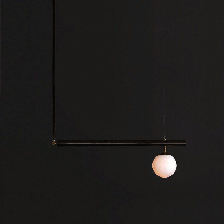 Solara Pendelleuchte Messing Linear Satellite Minimalistisch-Letslighting