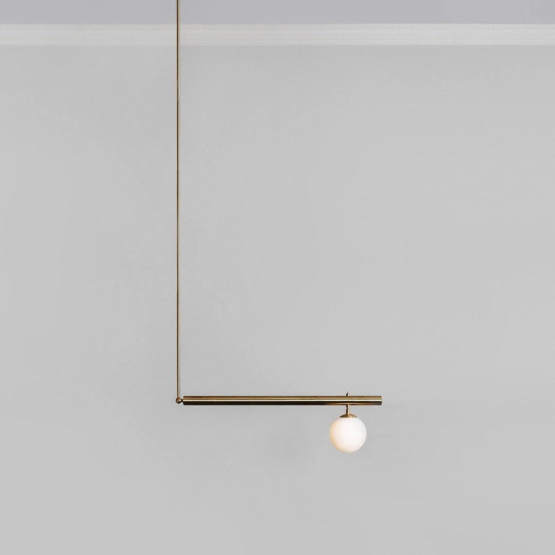 Solara Pendelleuchte Messing Linear Satellite Minimalistisch-Letslighting