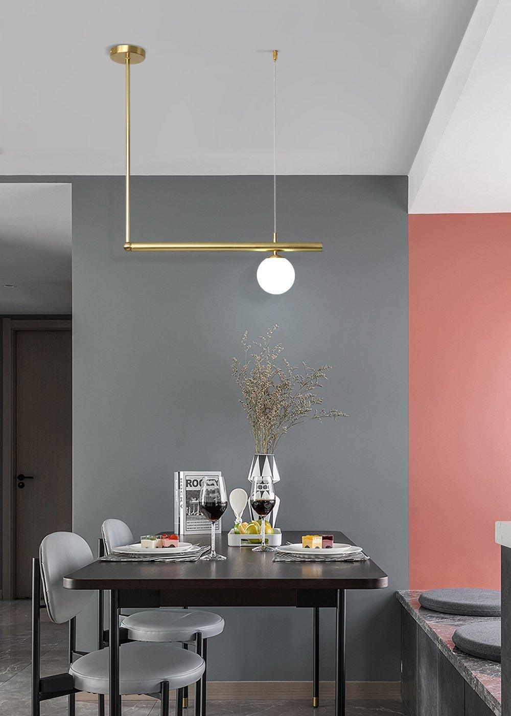 Solara Pendelleuchte Messing Linear Satellite Minimalistisch-Letslighting