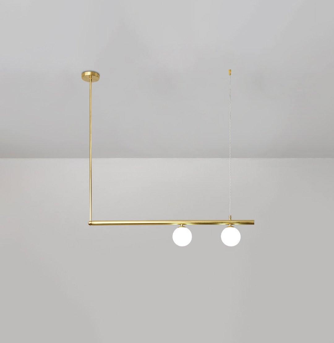 Solara Pendelleuchte Messing Linear Satellite Minimalistisch-Letslighting