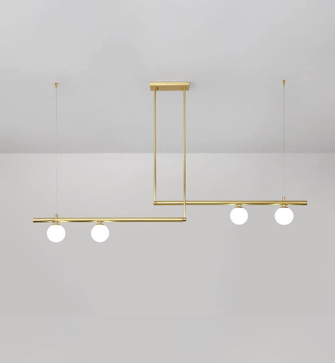Solara Pendelleuchte Messing Linear Satellite Minimalistisch-Letslighting