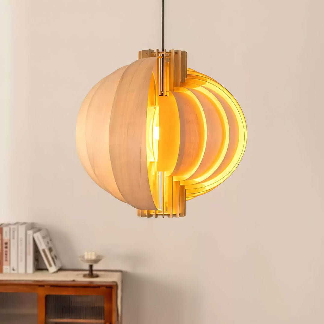 Ivraeus Premium Eleganz Ring Holz Pendelleuchte-Letslighting