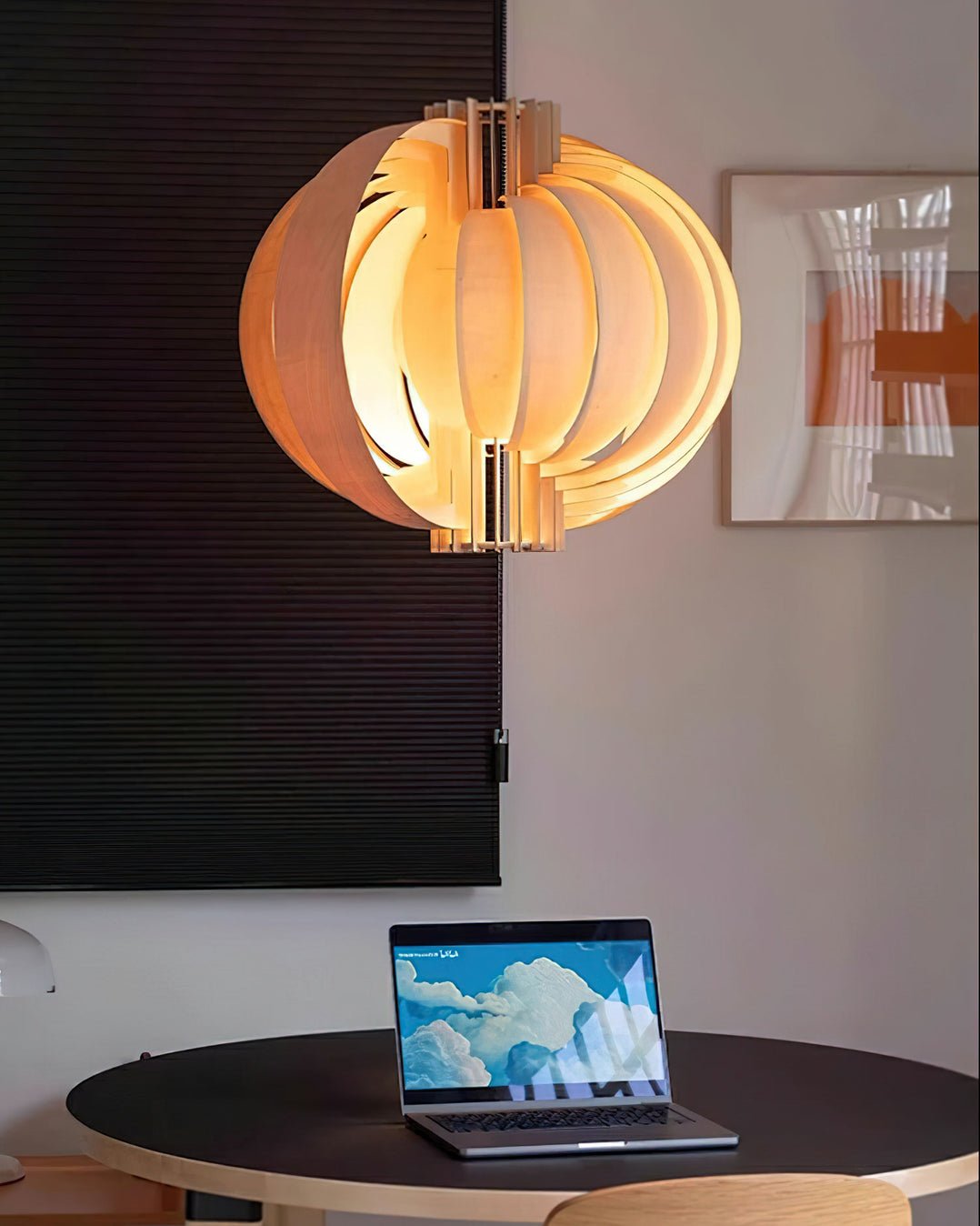 Ivraeus Premium Eleganz Ring Holz Pendelleuchte-Letslighting