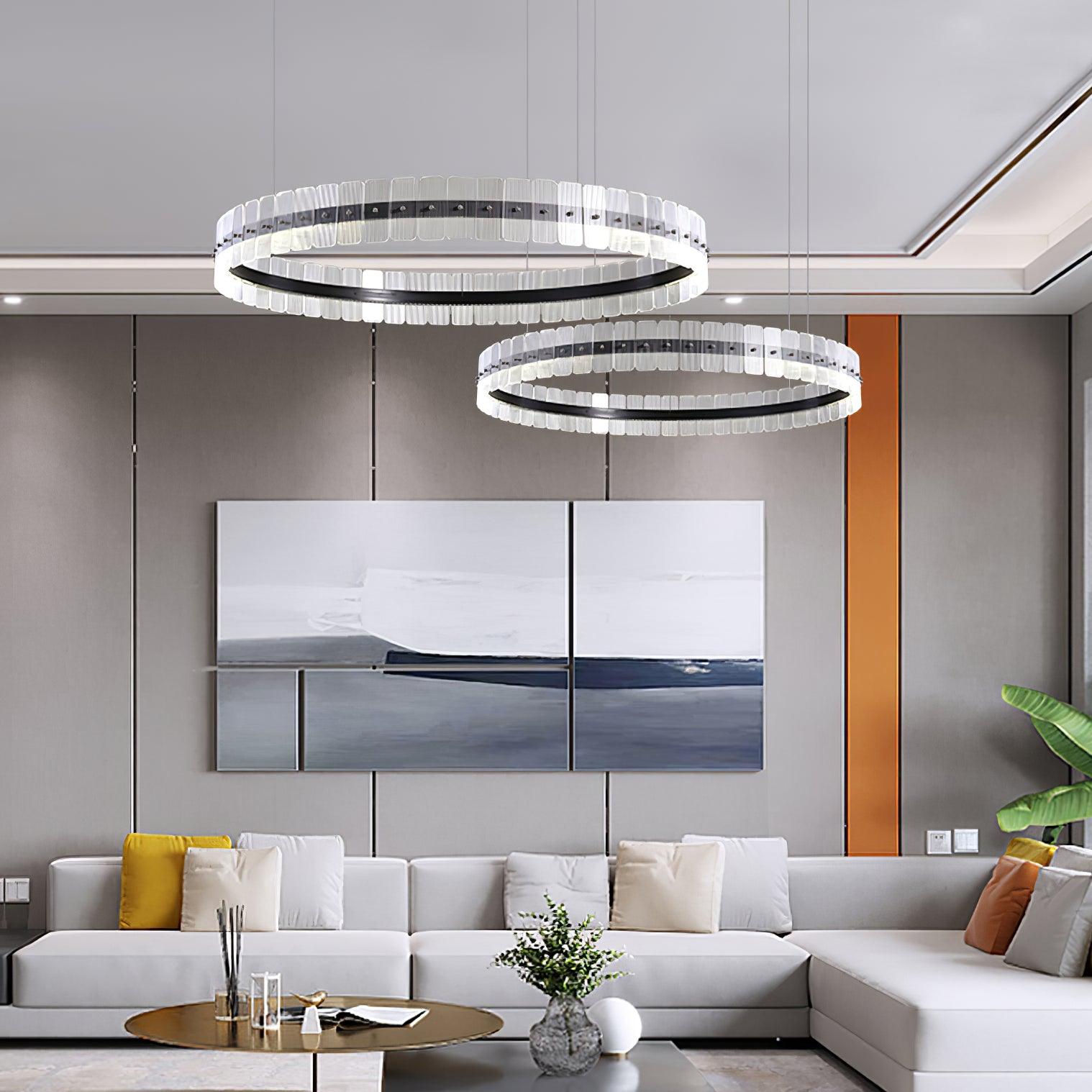 Lustra Kronleuchter Saturno LED mit Blöcken-Letslighting
